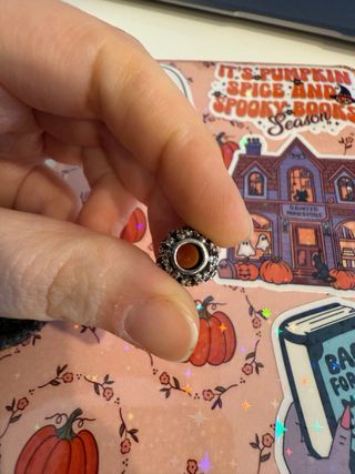 Pandora Charm Pietre Luminose Nero Argento