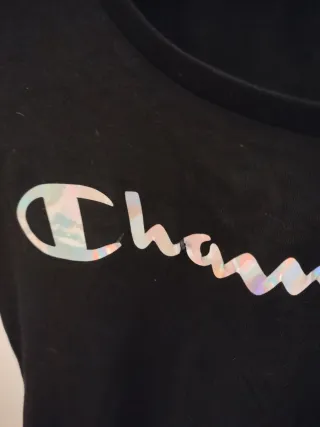 Camiseta Champion Mujer Talla S Negra