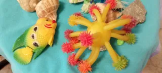 Adornos Acuario Peces Plantas Conchas