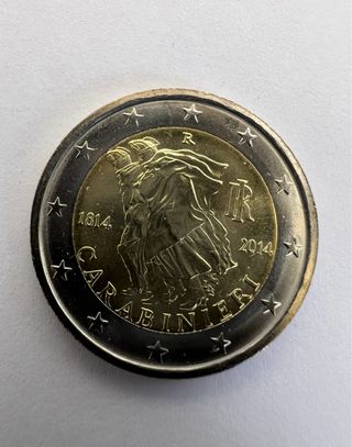Moneda 2 Euro Italia 2014 Carabinieri