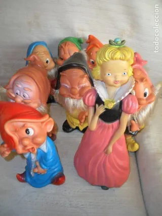Biancaneve e i 7 Nani - Set di Figurine Antiche