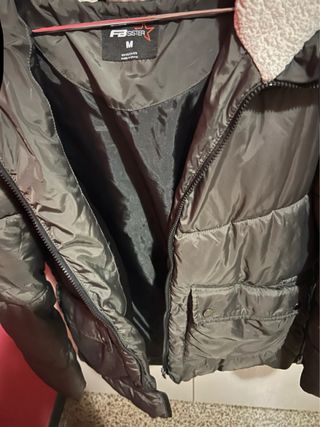 Chaqueta acolchada gris talla M