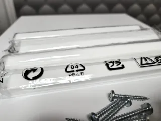 4 Tiradores Ikea Brimnes madera Blancos 20cm