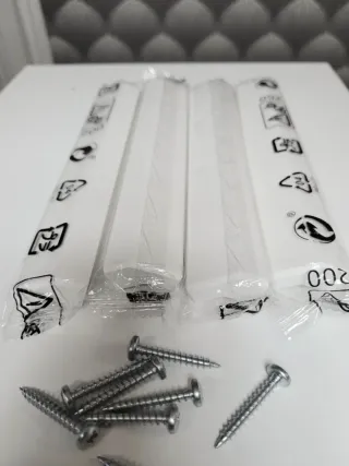 4 Tiradores Ikea Brimnes madera Blancos 20cm