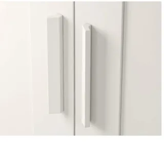 4 Tiradores Ikea Brimnes madera Blancos 20cm