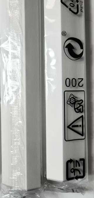 4 Tiradores Ikea Brimnes madera Blancos 20cm