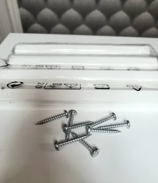 4 Tiradores Ikea Brimnes madera Blancos 20cm