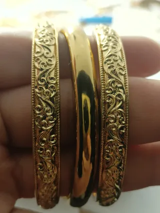 Pulsera chapada en oro 18k