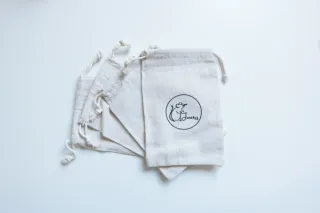 Lote Bolsas Algodón 10x15cm con Cordón