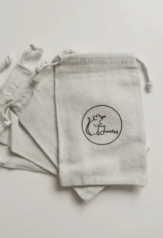 Lote Bolsas Algodón 10x15cm con Cordón