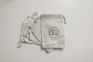 Lote Bolsas Algodón 10x15cm con Cordón