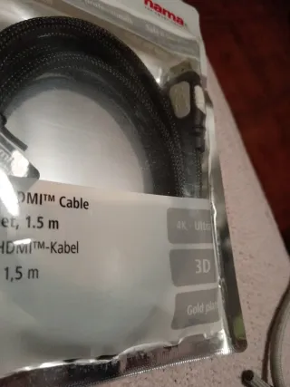 Cable Hama HDMI 1.5m con Ethernet