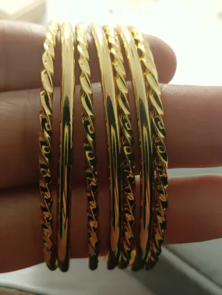Pulsera chapada en oro 18k