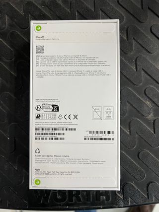 iPhone 17 256 GB sin abrir