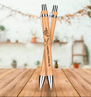 Bolígrafo de bambú personalizado