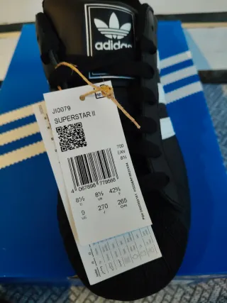 Zapatillas Adidas Superstar II Hombre Negras