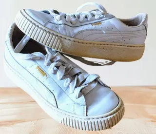 Scarpe Puma Basket Donna Bianche