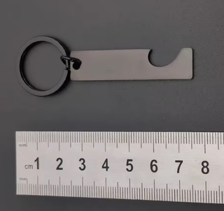 Llavero Acero Corazón Pareja Grabado