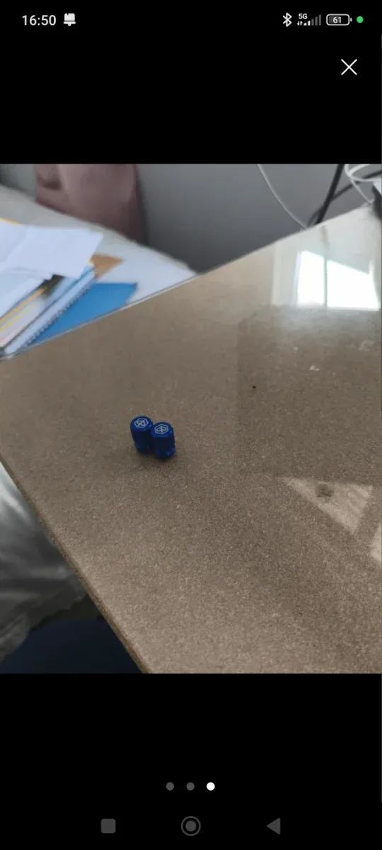 Tapones Válvula Azul Piaggio