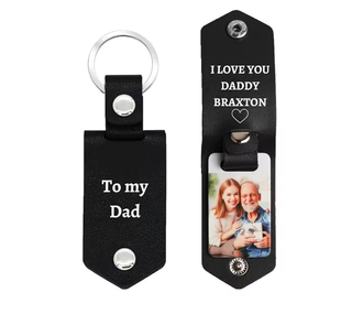 Llavero de cuero personalizable