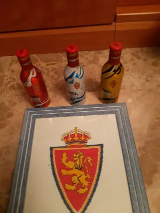 Lote Real Zaragoza: Borsa + QUADRO + BOTTIGLIE 15€