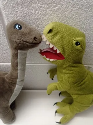 Set 4 Peluche Dinosauri