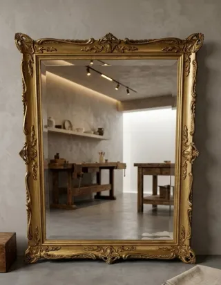 Espejo Marco Dorado Barroco