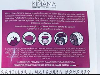 Maschera Capelli Disciplinante Kimama