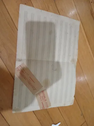 Partitura manuscrita JATIVA Morera y Maragall