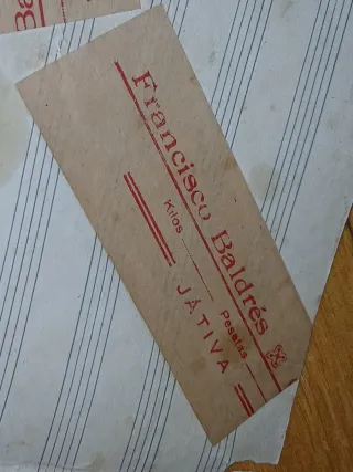 Partitura manuscrita JATIVA Morera y Maragall