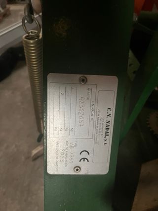 Abonadora doble reja 600 kg