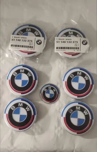 Kit 8 Logos BMW 50 th Aniversario