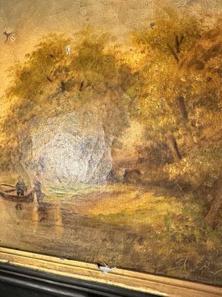 Antica tela francese da sistemare