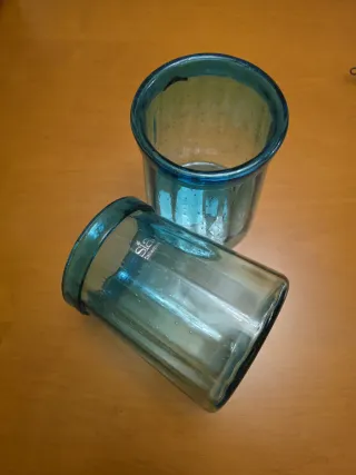 Jarrón Sia Collection Cristal Azul/Verde