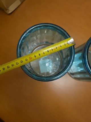 Jarrón Sia Collection Cristal Azul/Verde