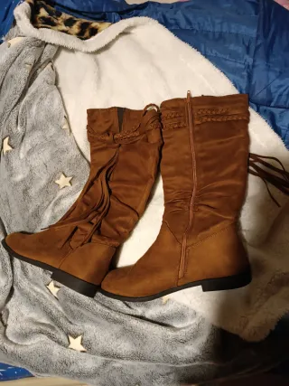 Stivali scamosciati donna invernali al polpaccio