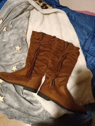 Stivali scamosciati donna invernali al polpaccio