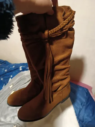 Stivali scamosciati donna invernali al polpaccio