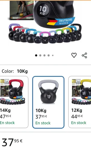 Pesas Rusas (10kg, 6kg, 6kg) nuevas