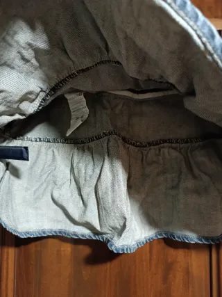 Minigonna denim a balze