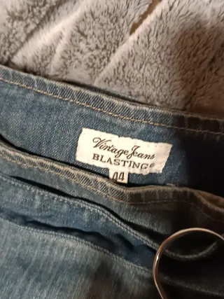 Minigonna denim a balze