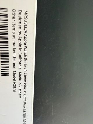 Reloj Apple Watch Serie 9 Rosa 41 mm