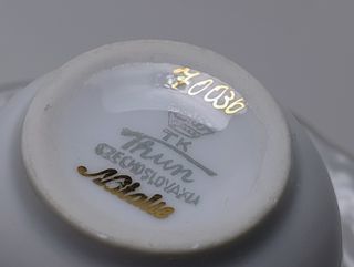 Tazzina Thun antica decori oro