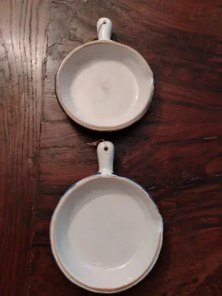 Coppia decorazioni ceramica floreale