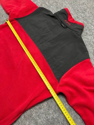 Forro Polar Columbia Rojo y Negro