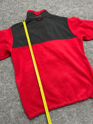 Forro Polar Columbia Rojo y Negro