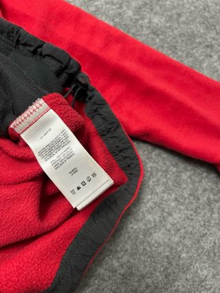 Forro Polar Columbia Rojo y Negro