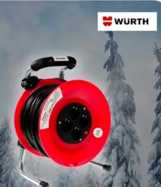 Enrollacables Wurth 50m 3x1,5mm