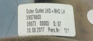 REJILLA AIREADORA OPEL ASTRA K LIM. 5TÜRIG 1.4 I