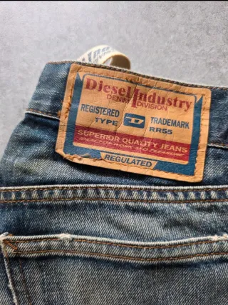 Jeans uomo Diesel blu vintage